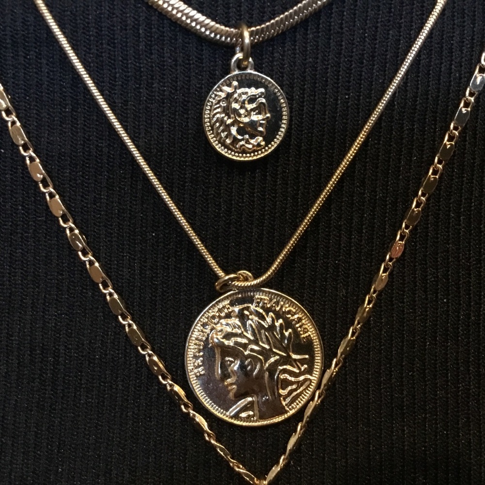 ✅ 2/$10 ✅ Gold Layered 6-Strand Necklace Set - Picture 5 of 7